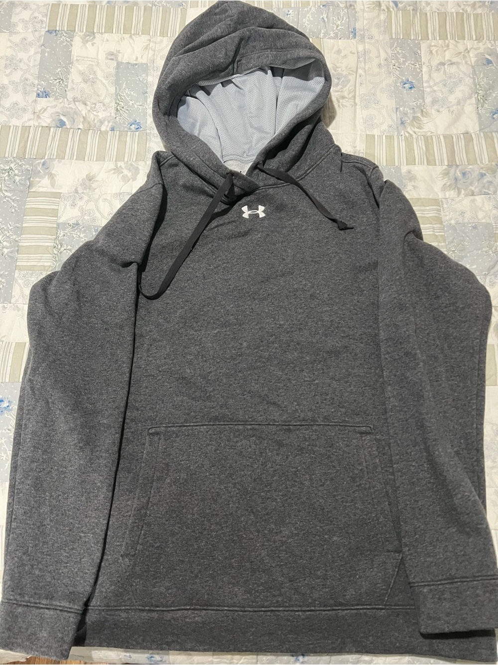Under Armour Men's Charcoal Gray Pullover Hoodie